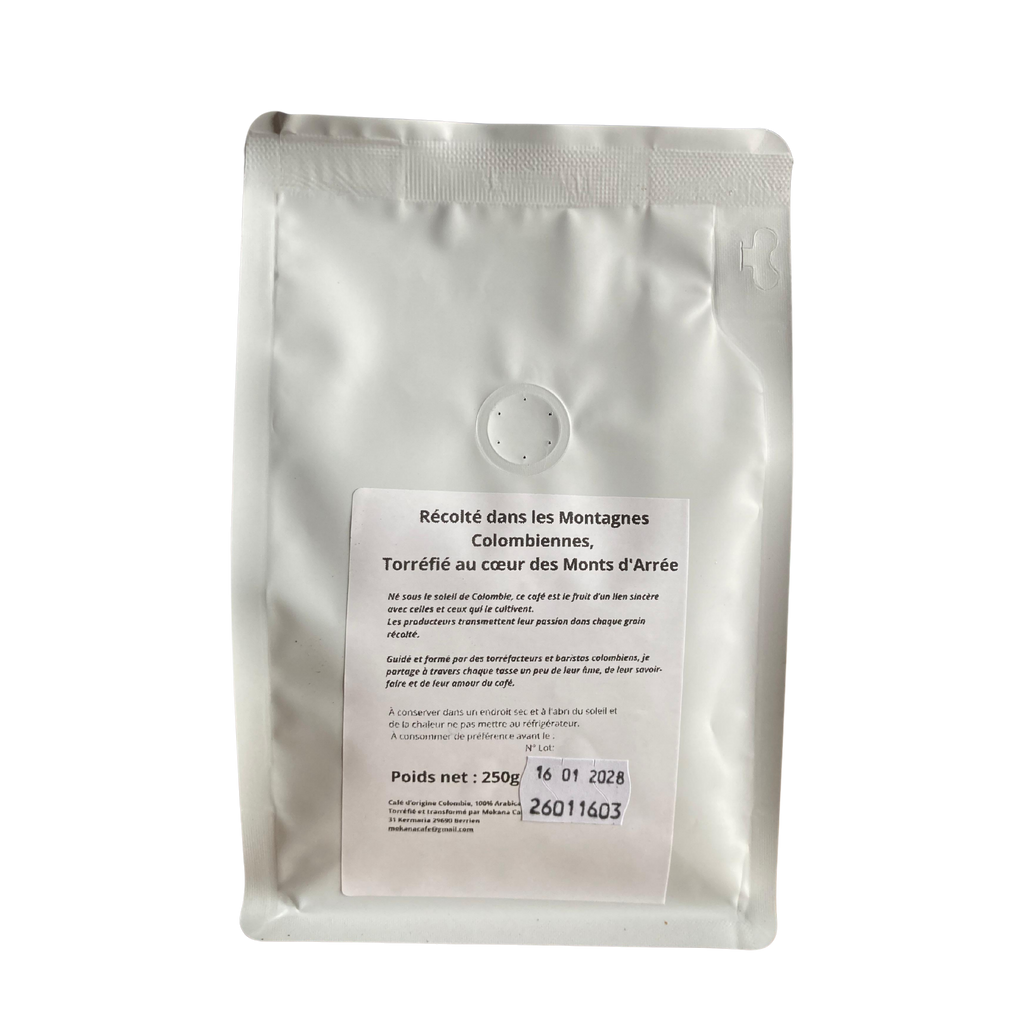 Café de spécialité de Colombie Los Angeles - Sachet 250 gr Grain Mokana Cafe Street Art