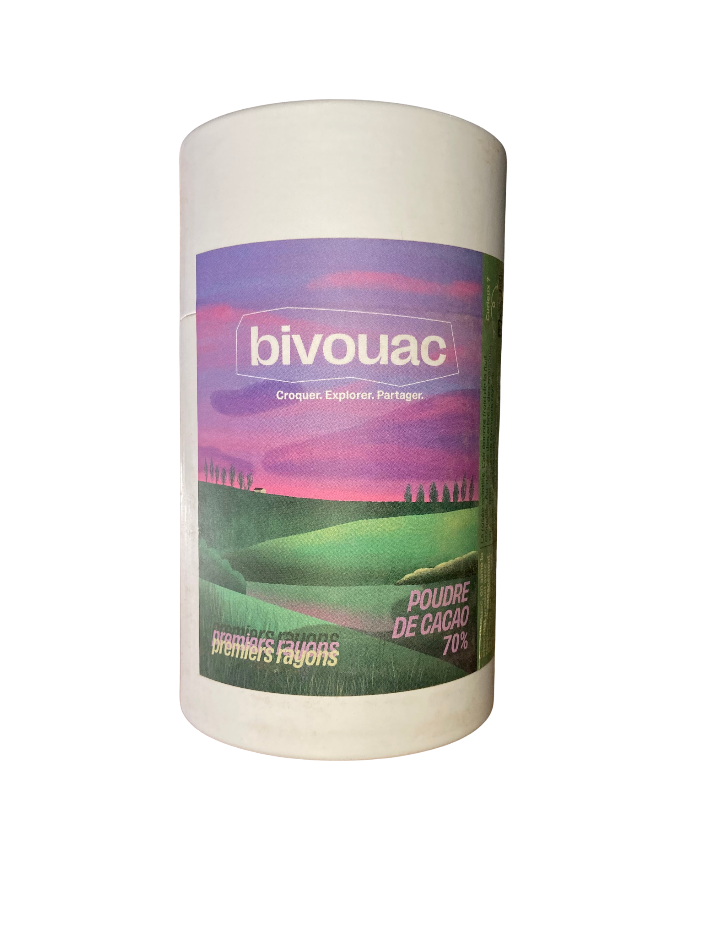 Poudre de Cacao 70% "Premiers Rayons" - Marque BIVOUAC - 200gr