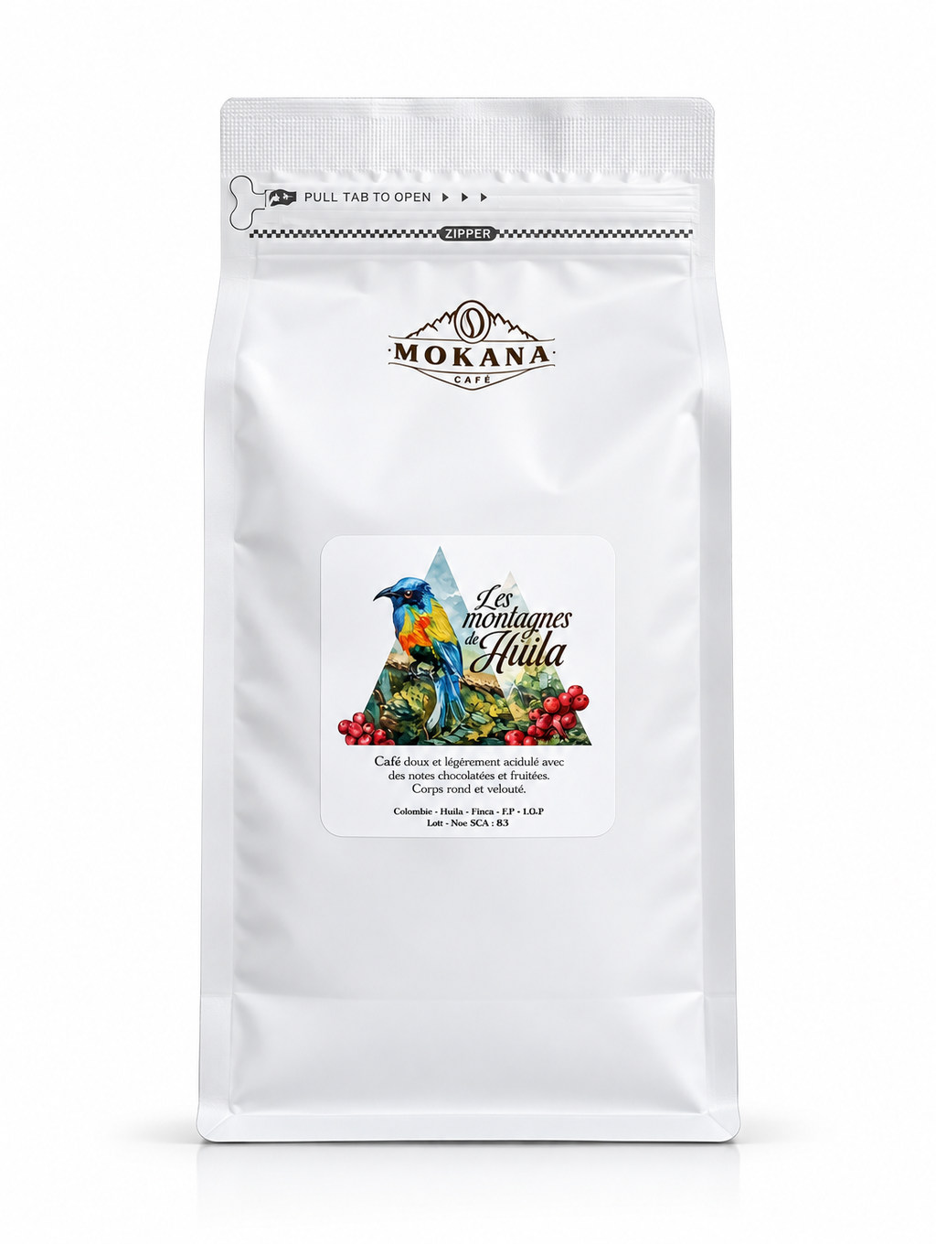 Café Excelso Les Montagnes de Huila Colombie - Sachet 1kg Grain