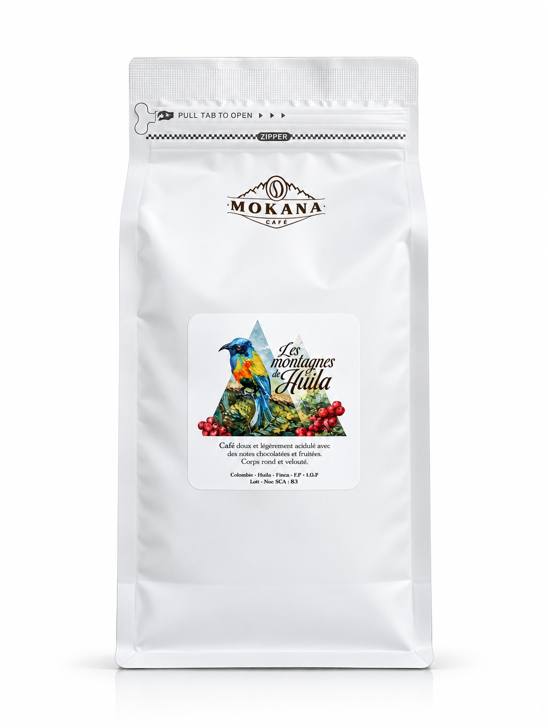 Café Excelso Les Montagnes de Huila Colombie - Sachet 1kg Grain