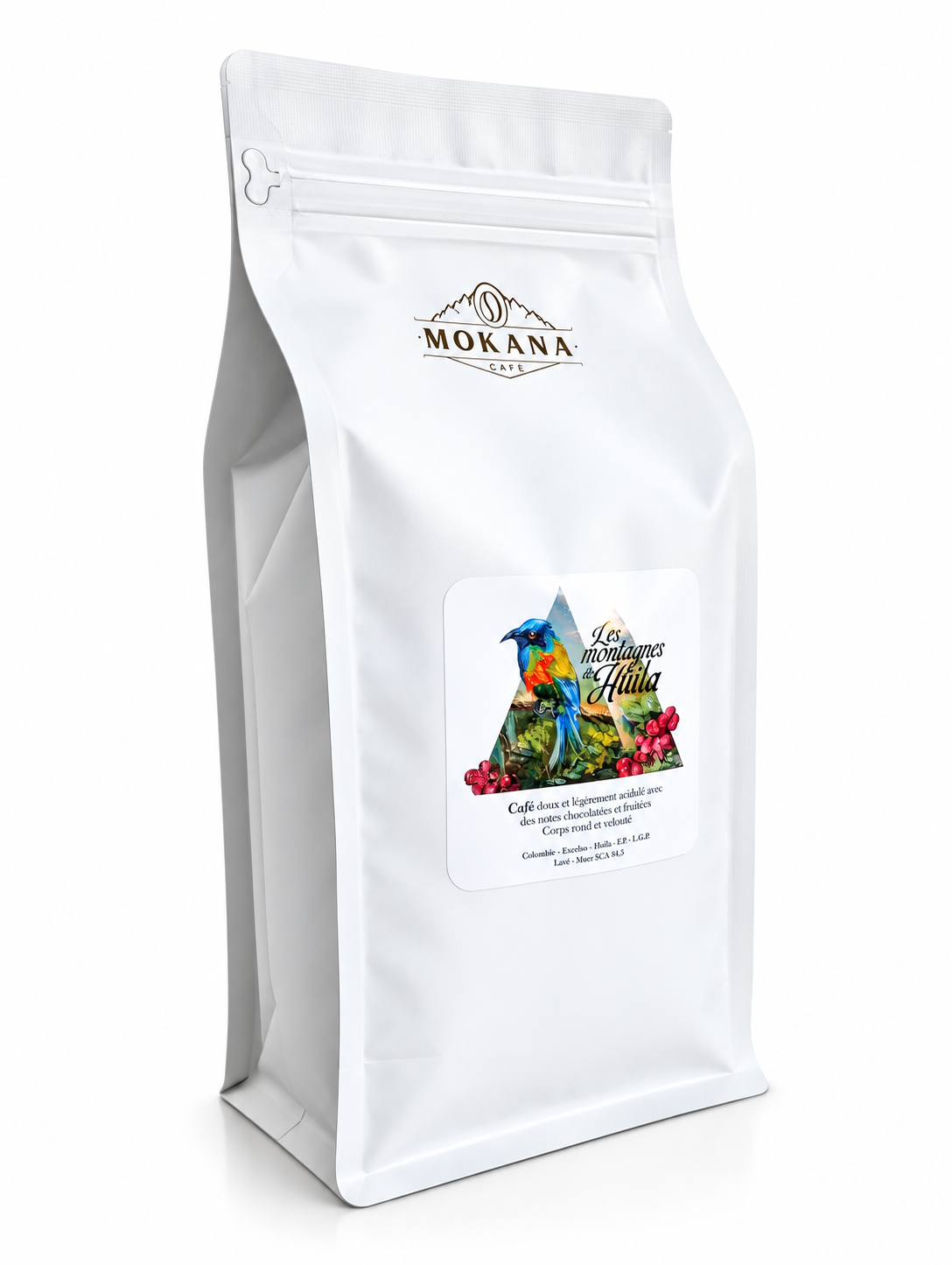 Café Excelso Les Montagnes de Huila Colombie - Sachet 1kg Grain