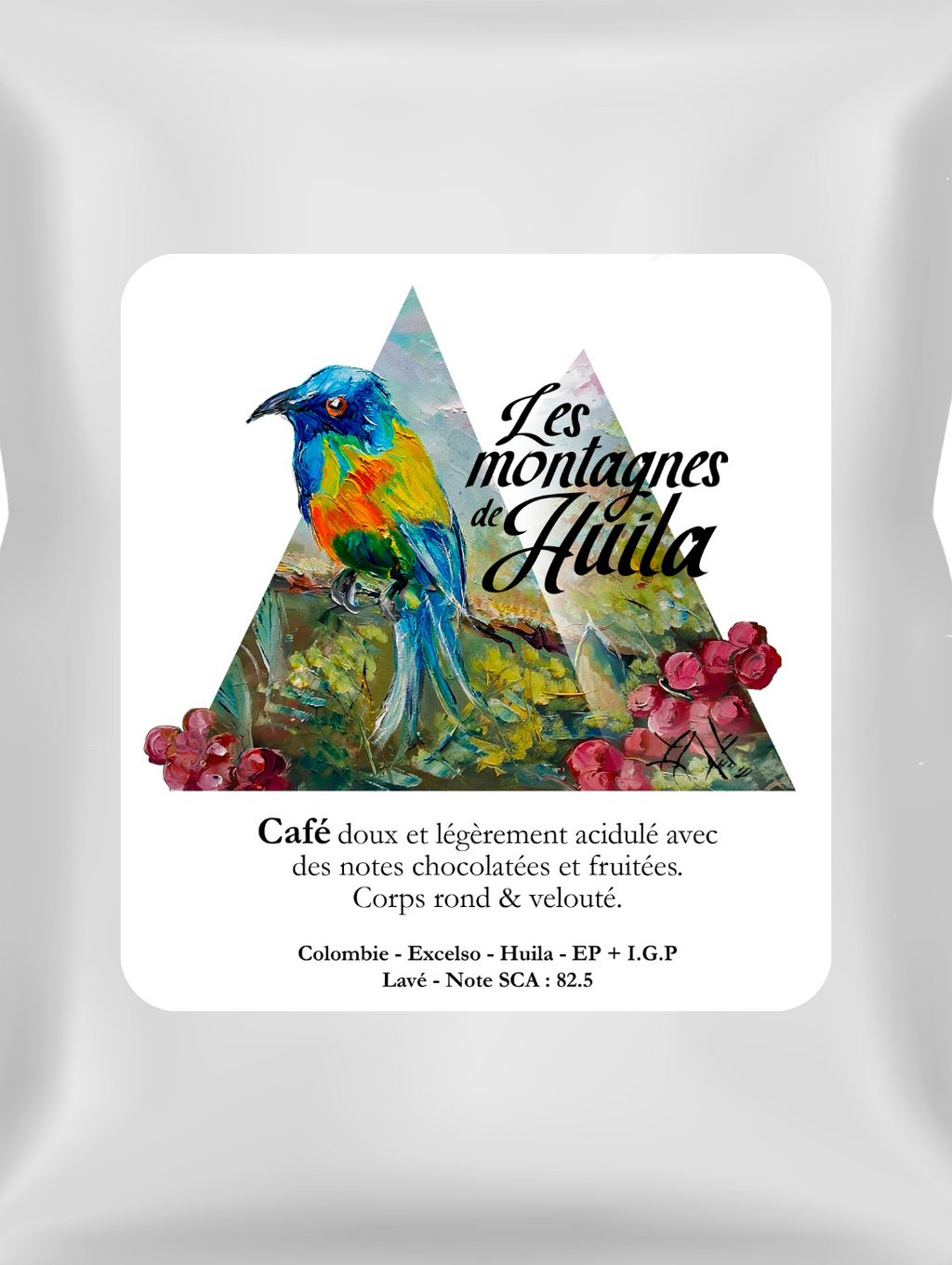 Café Excelso Les Montagnes de Huila Colombie - Sachet 1kg Grain